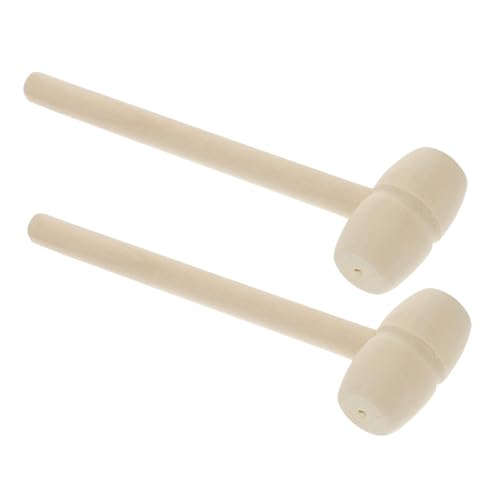 Toyvian 36St Holzhammer Spiel Kleiner Hammer Bastelsets für Meeresfrüchte-Hammer Schmuckherstellung Handwerk Hammer bohrhammer Holzschlägel für Holzhämmer für Khaki von Toyvian