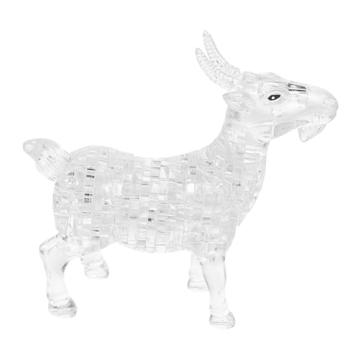 Toyvian 3D Puzzle Tierfigur Ziege Selbstmontage Dekorationsstück Aus Kreatives Puzzle Für Schreibtisch Einzigartiges Für Tierliebhaber von Toyvian