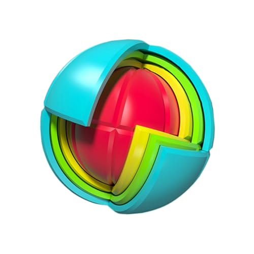 Toyvian 3D Zusammengebauter Ball Puzzleball 3D-puzzlekugel Abs von Toyvian