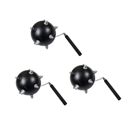 Toyvian 3St Aufblasbarer Meteorhammer Hammerspielzeug für Bildungsspielzeug kinderinstrumente musikinstrumente für aufblasbares Kinderspielzeug PVC- Black von Toyvian