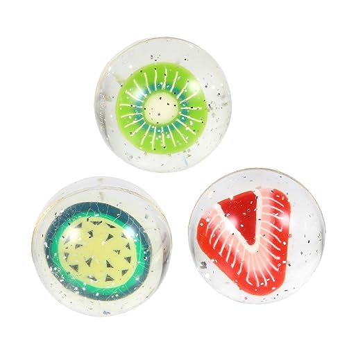 Toyvian 3St Flummi jucarii pentru copii hühner Lustiges funnytoys Sprungball Springball aus Gummi Lernspielzeug fruchtige Hüpfbällchen Ballspielzeug Hüpfball von Toyvian