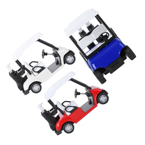 Toyvian 3St Kugelautomodell für kinderspielzeug Kid Toys für Buggy Golfwagen Sammlerstück Toys Bildungsspielzeug Golfwagen Minigolfwagen Legierung von Toyvian