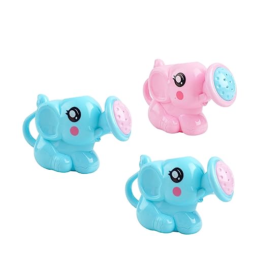 Toyvian 3er Set Bade Elefant Gießkanne Spritzspielzeug Für Blauer & Pinker Elefant Wasser Sprüher Für Das Bad Oder Die Dusche von Toyvian