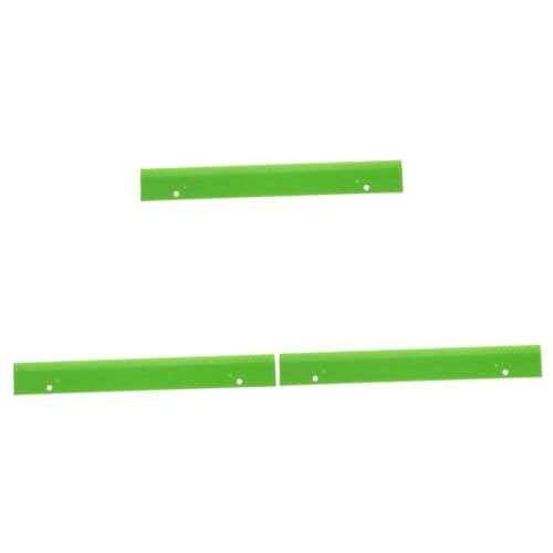 Toyvian 3st Der Herrscher des Blinden Taktiles Lineal Braille-messgerät Braille-lernwerkzeug Braille-lernressource Braille-lernhilfe Blindmesswerkzeug Blindmessversorgung Green PVC von Toyvian