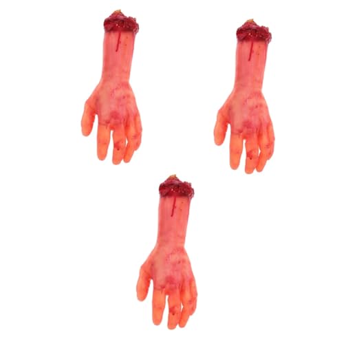 Toyvian 3st Gebrochene Hand Mit Prothese Im Spukhaus Abgetrennte Hand Geisterhaushand Halloween-Layout-Hand Gefälschter Arm Halloween Gefälschte Hand Simuliertes Handmodell Emulsion von Toyvian