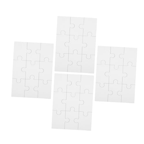 Toyvian 4 Blatt Holzpuzzle Sublimationsrohlinge Puzzle Sublimationsspielzeug Rohlingspuzzles Für Sublimation Thermotransfer Puzzle DIY Rohlingspuzzle Thermotransfer von Toyvian