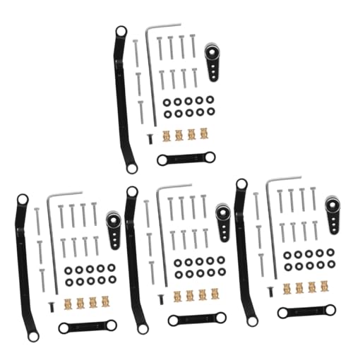 Toyvian 4 Sätze Fernbedienung Auto Lenksäule 1/12 Lenkstange Rc Auto Upgrade Zubehör Rc Auto Reparatur Lenkstange Metall Lenkstange Für Rc Auto Rc Crawler Auto Zubehör Rc Teile von Toyvian