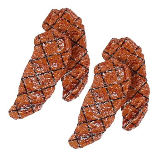 Toyvian 4 Stck. Teiliges Künstliche Rindersteaks aus Realistische Leichte und Wiederverwendbare Fleisch Dekorationen für Grillfans Spielzeuggrill und Restaurant Deko Toyvian 4 Stck. Teiliges Künstliche Rindersteaks aus Realistische Leichte und Wiederverwendbare Fleisch Dekorationen für Grillfans Spielzeuggrill und Restaurant Deko von Toyvian