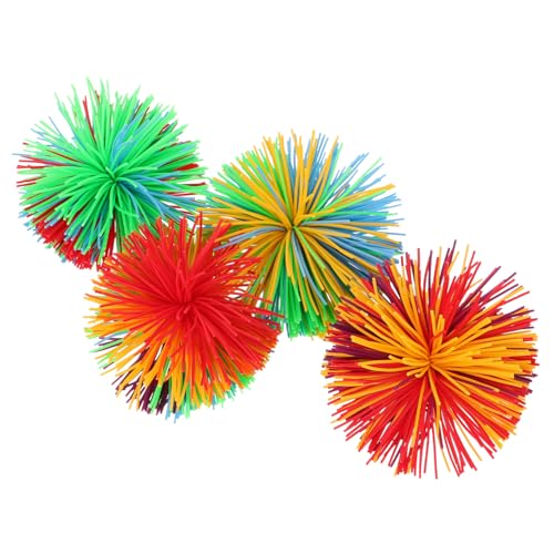 Toyvian 4 Stück Bunte Silikonkugeln Weiches Spielzeug Für Draußen Bunter Ball Fadenförmige Bälle Weich Stressspielzeug Fürs Büro Weiche Stressbälle Aus Silikon Affenartige Bälle Kieselgel von Toyvian