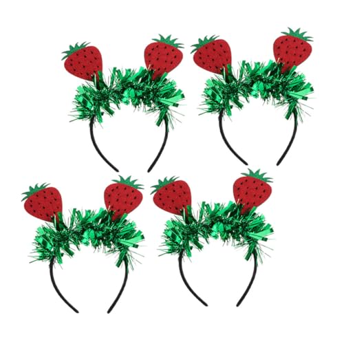 Toyvian 4 Stück Erdbeer Haarreifen mit Glitzertinsel Elastisch und Hawaiianisches Party Accessoire für Frauen und Mädchen Geeignet für Sommer Strandpartys Geburtstagsfeiern und Themen Toyvian 4 Stück Erdbeer Haarreifen mit Glitzertinsel Elastisch und Hawaiianisches Party Accessoire für Frauen und Mädchen Geeignet für Sommer Strandpartys Geburtstagsfeiern und Themen von Toyvian