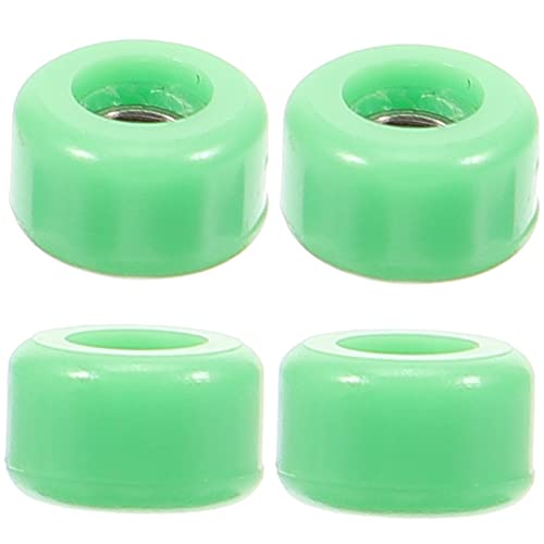 Toyvian 4 Stück Finger-Fake-Skate Hand Finger Skateboard Finger-Skateboard-Entertainment Mini-Räder zappelt Rad Fingerspielzeug Finger-Skate-Modell Rostfreier Stahl Green von Toyvian