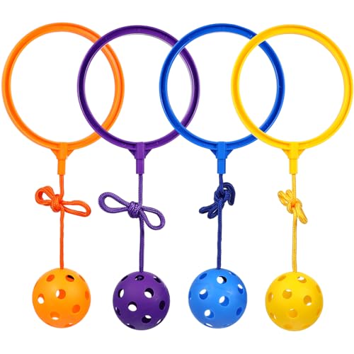 Toyvian 4 Stück Flummi für kinderspielzeug Toys for outdor Knöchel für Sprungball für Sprungball-Knöchelspielzeug Kugel überspringen Plastik von Toyvian