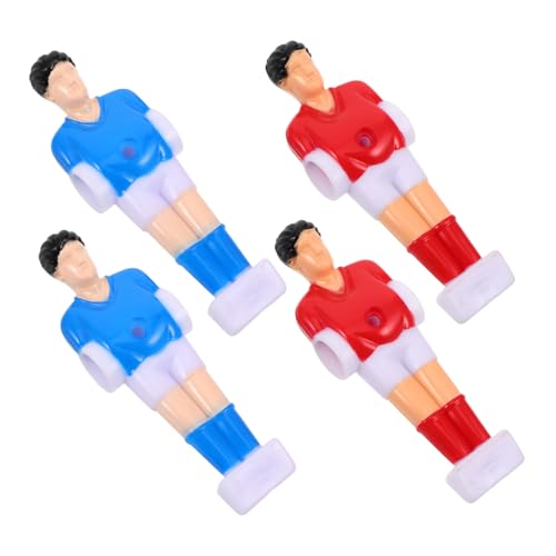 Toyvian 4 Stück Fußballmaschine-actionfigur Fußball-actionfiguren Fußball-tischdekorationen Kickertischteile Fussballspieler Austausch Von Tischfußballteilen Tischfußballball Abs von Toyvian