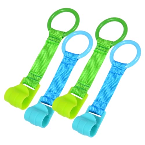 Toyvian 4 Stück Laufstall Handzugring Gehassistent Ringe Kinder GEH Lernwerkzeuge Babybedarf Babybett Ringe Handzug Ringe Kleinkind Handzug Ring Hängende Zugringe von Toyvian