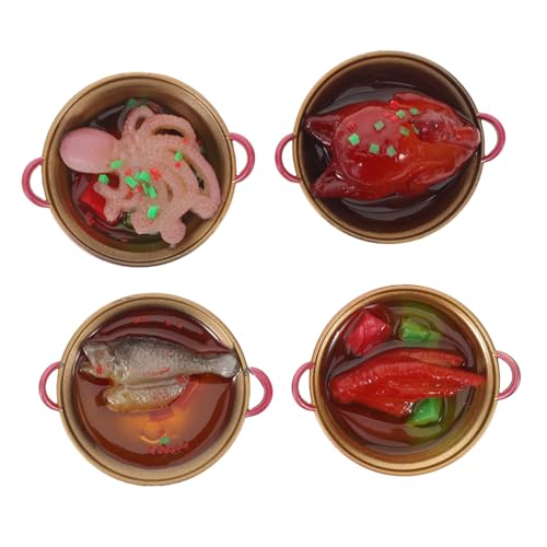 Toyvian 4 Stück Mini Hot Pot Model Miniatur -küchenmodelle Mini Food Model Kit Tell Vor, Spiele Küche Zu Puppenhaus Küche Dekorationen Miniaturfutterspielzeug Harz Toyvian 4 Stück Mini Hot Pot Model Miniatur -küchenmodelle Mini Food Model Kit Tell Vor, Spiele Küche Zu Puppenhaus Küche Dekorationen Miniaturfutterspielzeug Harz von Toyvian
