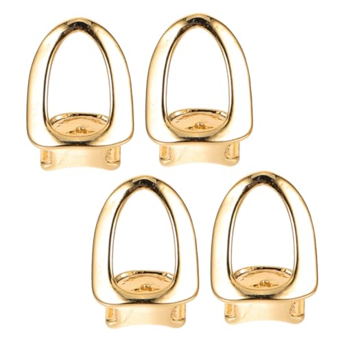 Toyvian 4 Stück Prothesenzubehör Dekorativer Zahnschmuck Dekorativer Zahngrill Mundgrills Einzelne Goldzahnkappe Zähne Grill Kit Zahn Steckdose Single-Mouth-Grill Kupfer Golden von Toyvian