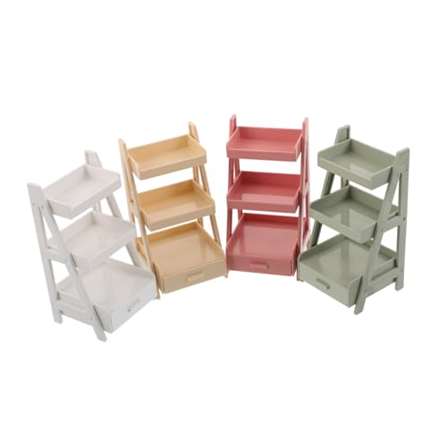 Toyvian 4 Stück Puppenhaus Blumendisplay Mehrfarbiges Miniatur Regal für DIY Mikro-Garten und Puppenhaus Dekoration Toyvian 4 Stück Puppenhaus Blumendisplay Mehrfarbiges Miniatur Regal für DIY Mikro-Garten und Puppenhaus Dekoration von Toyvian