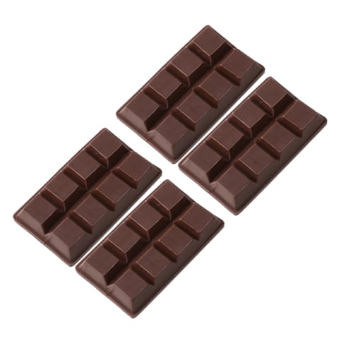 Toyvian 4 Stück Simulationsschokolade Künstliches Essen Zum Valentinstag Gefälschtes Gebäck Schokoladen-tischmodell Valentinstag-schokoriegel-Requisiten Schokoladenmodell PVC Coffee von Toyvian