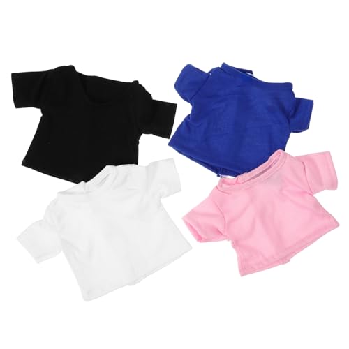 Toyvian Bären-t-Shirt Für Puppen 4-teiliges Set Zarter Stoff Einfach Zu Verkleiden Fantasie von Toyvian