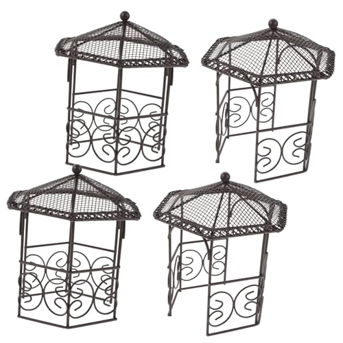 Toyvian 4stücke Puppenhaus-gartenpavillon-Statue Miniatur-eisenpavillon-Modell Für Feengarten Mikro-landschaftszubehör Puppenhaus-möbel Miniatur-Haus-Ornament Toyvian 4stücke Puppenhaus-gartenpavillon-Statue Miniatur-eisenpavillon-Modell Für Feengarten Mikro-landschaftszubehör Puppenhaus-möbel Miniatur-Haus-Ornament von Toyvian