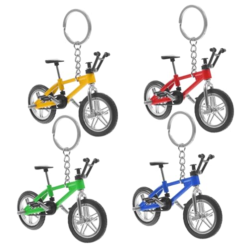 Toyvian 4 Stück Teiliges Mountainbike Modell Schlüsselanhänger aus Legierung Realistische Finger Fahrrad Deko Anhänger in Gelb Rot Blau Grün Leicht und Stilvoll für Radfahrer Toyvian 4 Stück Teiliges Mountainbike Modell Schlüsselanhänger aus Legierung Realistische Finger Fahrrad Deko Anhänger in Gelb Rot Blau Grün Leicht und Stilvoll für Radfahrer von Toyvian