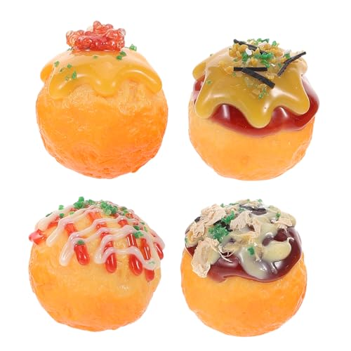 Toyvian 4 Stück Teiliges Takoyaki Modellset Realistische Künstliche Japanische Snack Simulation aus PVC Dekorativ für Restaurant Zuhause Pädagogisch Vielseitig Einsetzbar Toyvian 4 Stück Teiliges Takoyaki Modellset Realistische Künstliche Japanische Snack Simulation aus PVC Dekorativ für Restaurant Zuhause Pädagogisch Vielseitig Einsetzbar von Toyvian