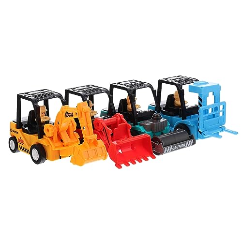 Toyvian 4 Stück Trägheit Auto zurück hühner gieskanne kinderspielzeug Fun Toy puppenwagen Toy car Autospielzeug im Freien Spielzeugauto aus Kunststoff Plastik Colorful von Toyvian