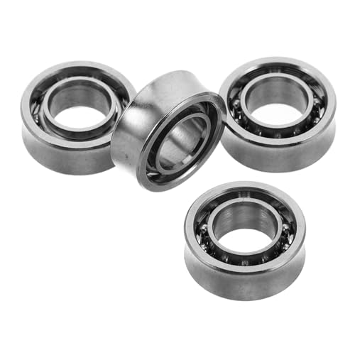 Toyvian 4 Stück Yo-yo-zubehör Radialkugellager Roller-radlager Miniaturkugellager Gummigedichtete Lager Rollstuhllager Minilager Skate-radlager Radlager Für Longboards Stahl Silver von Toyvian