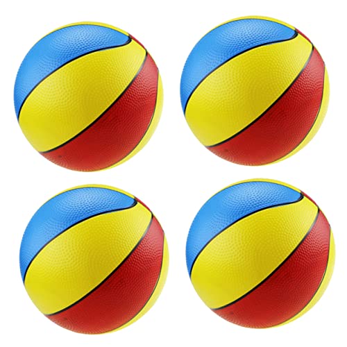 Toyvian 4 Stück aufblasbarer Ball für kinderspielzeug Toys Ballspiele kinderknallzeug Kid Toys sandspielzeug Strand spielzeuge für pufferball Kinderbasketball von Toyvian