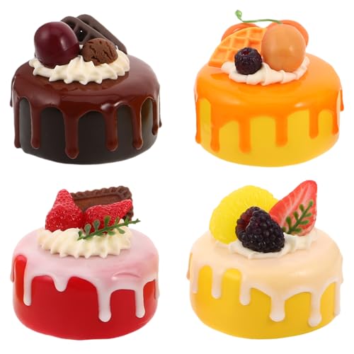 Toyvian 4 Stück künstliches Simulationskuchenmodell, künstliches Cupcake-Displaymodell, Dessert-Foto-Requisiten für Heimküchen, Tischdekorationen Toyvian 4 Stück künstliches Simulationskuchenmodell, künstliches Cupcake-Displaymodell, Dessert-Foto-Requisiten für Heimküchen, Tischdekorationen von Toyvian