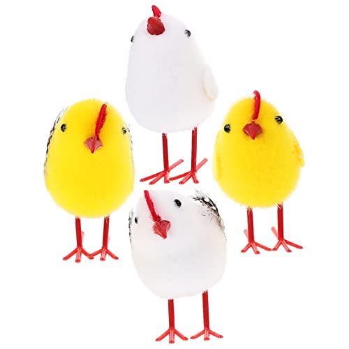 Toyvian 4 Stücke Ostern Küken Mini Plushies Für Babys Mini Huhn Huhn Ornament Ornamente Für Plüsch Küken Party Favor Schaum von Toyvian