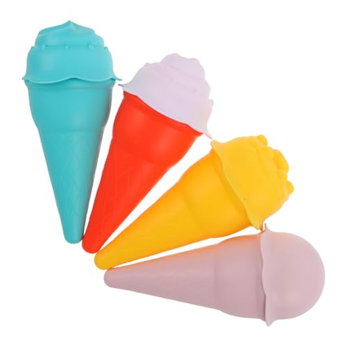 Toyvian 4 Teiliges Sandspielzeug Für Eisformen Realistisches Dessert Strandspielzeug Für Kleinkinder Entwickelt Kreativität Und Motorische Fähigkeiten Ideal Für Strand Garten Park von Toyvian