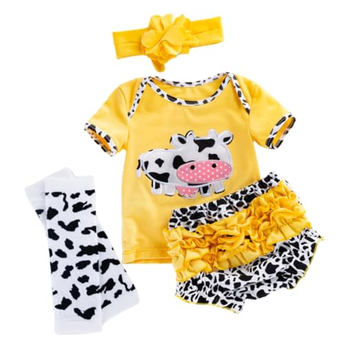 Toyvian Puppenkleidungsset Für 4-teiliges Tierthema-Kleid Bequemes Babypuppen-Outfit Aus Baumwolle von Toyvian