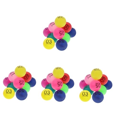 Toyvian 40 STK Farbe Zahlenball Bingo-spielbälle Bälle Mit Bingoruf Mini-Zahlen-bingobälle Lustige Bälle Partyspielbälle Bälle Für Die Heimparty Ersatz-bingobälle Bingo-briefkugeln Pp von Toyvian