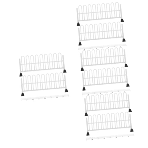 Toyvian 40 STK Spielzeug Für Straßensperren Verkehrs-straßensperren-Zaun-schilder Miniatur-zaunspielzeug Mini-straßensperren-zaunmodell Schilder Für Verkehrszäune Minizaun Weiß Harz von Toyvian