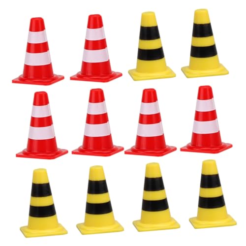 Toyvian 40 Stück Teiliges Mini Verkehrsschild Spielset aus Bunte Verkehrsleitkegel Rot und Gelb Pädagogisches Lernspielzeug für Baustellen und Verkehrssimulation Fördert Toyvian 40 Stück Teiliges Mini Verkehrsschild Spielset aus Bunte Verkehrsleitkegel Rot und Gelb Pädagogisches Lernspielzeug für Baustellen und Verkehrssimulation Fördert von Toyvian
