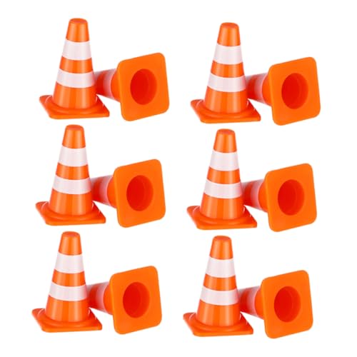 Toyvian 40-teiliges Set Spielzeug-verkehrssperre Pe-ausrüstung Mini-verkehrskegel Fußball-trainingskegel Straßensperren-Spiele Scheibenkegel Verkehrskegel-Spielzeug Zapfen Plastik Orange von Toyvian