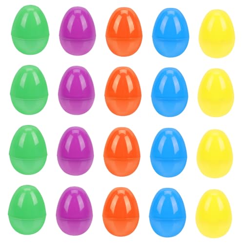 Toyvian 40St Cartoon-Osterei- plastikenten kunststoffeier geldgeschenke ostern candy crapper spiele activity Sammlerfiguren Axenspielzeugspiel Zinn Ostereier Kindereier von Toyvian