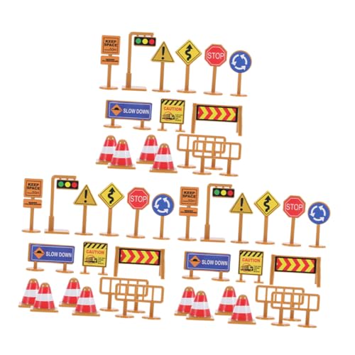 Toyvian 45 Stück Teiliges Verkehrszeichen Spielset aus Robustem Kunststoff Realistische Mini Verkehrsschilder und Absperrungen Pädagogisches für Verkehrssicherheit und Kreativen Toyvian 45 Stück Teiliges Verkehrszeichen Spielset aus Robustem Kunststoff Realistische Mini Verkehrsschilder und Absperrungen Pädagogisches für Verkehrssicherheit und Kreativen von Toyvian