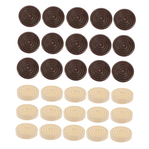 Toyvian 48 Stück Teiliges Holz Damenspiel Zubehör Runde Glatte Spielsteine in Natur und Dunkelbraun Leicht Handlich und Tragbar für und Brettspiele Toyvian 48 Stück Teiliges Holz Damenspiel Zubehör Runde Glatte Spielsteine in Natur und Dunkelbraun Leicht Handlich und Tragbar für und Brettspiele von Toyvian