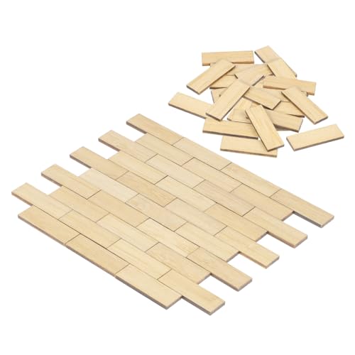 Toyvian 48 Stück Teiliges Miniatur Dollhouse Bodenpaneele Bambus Holzfliesen Rechteckige Miniatur Bodenplatten für DIY Puppenhaus für Bastler und Sammler Toyvian 48 Stück Teiliges Miniatur Dollhouse Bodenpaneele Bambus Holzfliesen Rechteckige Miniatur Bodenplatten für DIY Puppenhaus für Bastler und Sammler von Toyvian
