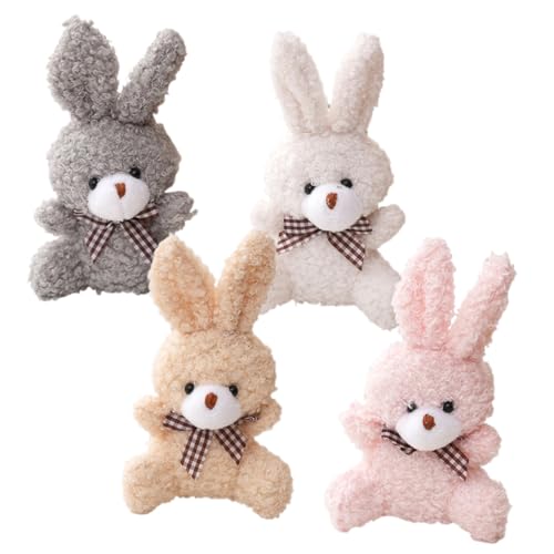 Toyvian 4er Set üsch Kaninchen Schlüsselanhänger Mini Hase Anhänger Aus Stoff Farbige Kuscheltiere Als Schlüsselanhänger Dekoration Perfektes Für Und Tierliebhaber von Toyvian