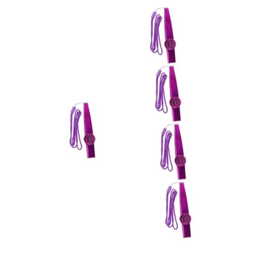 Toyvian 5 Sätze Kazoo-Set Kleiner Kazoo Kazoo- Kazoo Für Anfänger Rucksackreisender Kazoo Gitarren-Kazoo-Partner Kinder-Kazoo Leistungs-Kazoo Kazoo Üben Aluminiumlegierung Violett von Toyvian