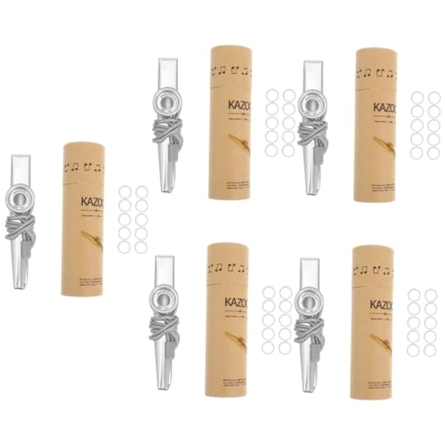 Toyvian 5 Sätze Kazoo-Set Kleiner Kazoo Kleines Kazoo-Instrument Kazoo Für Kinder Musikperformance Kazoo Gitarren-Kazoo-Partner Leistungs-Kazoo Kazoo Für Anfänger Kazoo-flötenmembran Nylon von Toyvian