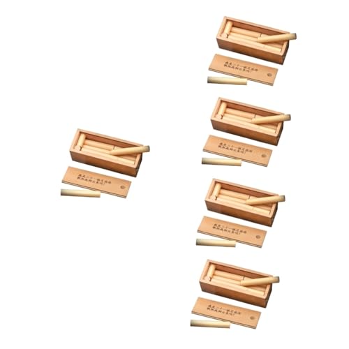 Toyvian 5 Sätze Stick Untie Spiel Denksportspielzeug Denksportaufgaben Für Kinder Denksport Für Kinder Chinesisches Ringpuzzle Rätsel Eltern-Kind Buche Hölzern von Toyvian