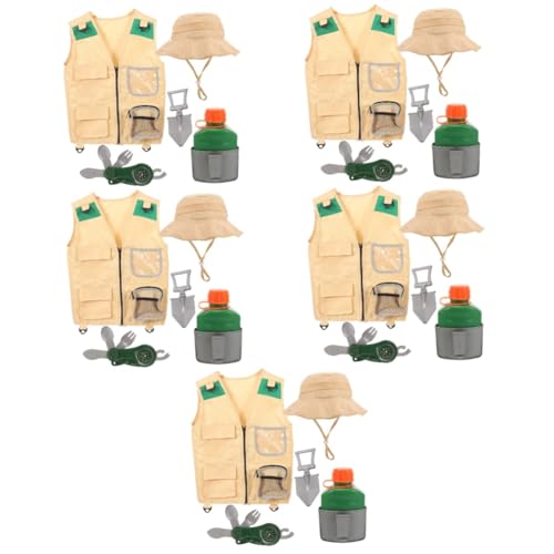 Toyvian 5 Sets Kinder Abenteuer Kleidungsfänger Set Für Kinder Abenteuer Set Für Kinder Camping Spielzeug Entdeckerweste Für Kinder Entdecker Cosplay Kostüm Set Kinder Entdecker Set von Toyvian