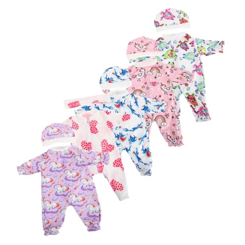 Toyvian 5 Sets Puppenkleidung Babypuppenzubehör Realistische Babypuppenkleidung Puppenzubehör Für Anziehspielpuppen Outfits Für Neugeborene Babypuppen von Toyvian