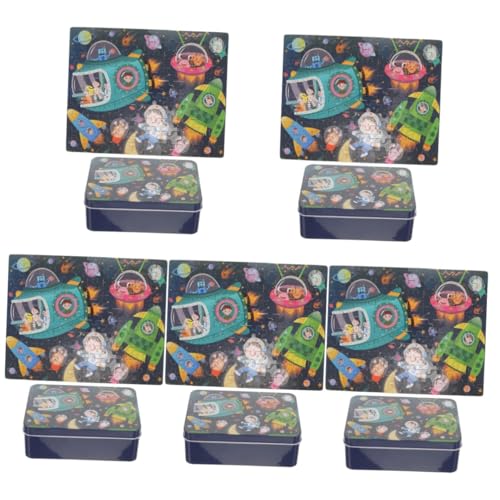 Toyvian 5 Sets Puzzle Weltraumpuzzles Kinder Holzpuzzle Interaktives Kinderpuzzle Kinderpädagogisches Puzzlespielzeug Holzpuzzlespielzeug Kinderholzpuzzle Lernpuzzlespielzeug von Toyvian