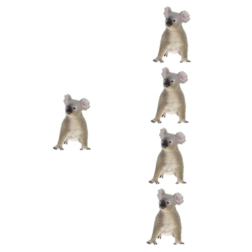 Toyvian 5 Stück Koala Spielzeug Lebensechtes Koala Modell Dekorativ Coala Simulation Coala Schmücken Schreibtisch Koala Modell Kognitives Koala Modell Lebensechtes Coala Modell von Toyvian