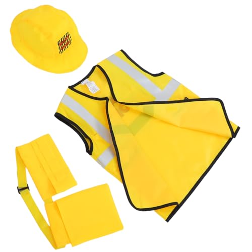 Toyvian 5 Stück Teiliges Carpenter Cosplay Kostüm aus Atmungsaktivem Material Gelb Hut Weste Gürtel und Werkzeugtaschen Geeignet für Halloween Geburtstags und Kostümpartys Toyvian 5 Stück Teiliges Carpenter Cosplay Kostüm aus Atmungsaktivem Material Gelb Hut Weste Gürtel und Werkzeugtaschen Geeignet für Halloween Geburtstags und Kostümpartys von Toyvian